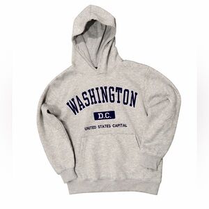Gray Washington D.C. U.S Capital Hoodie Size Small
